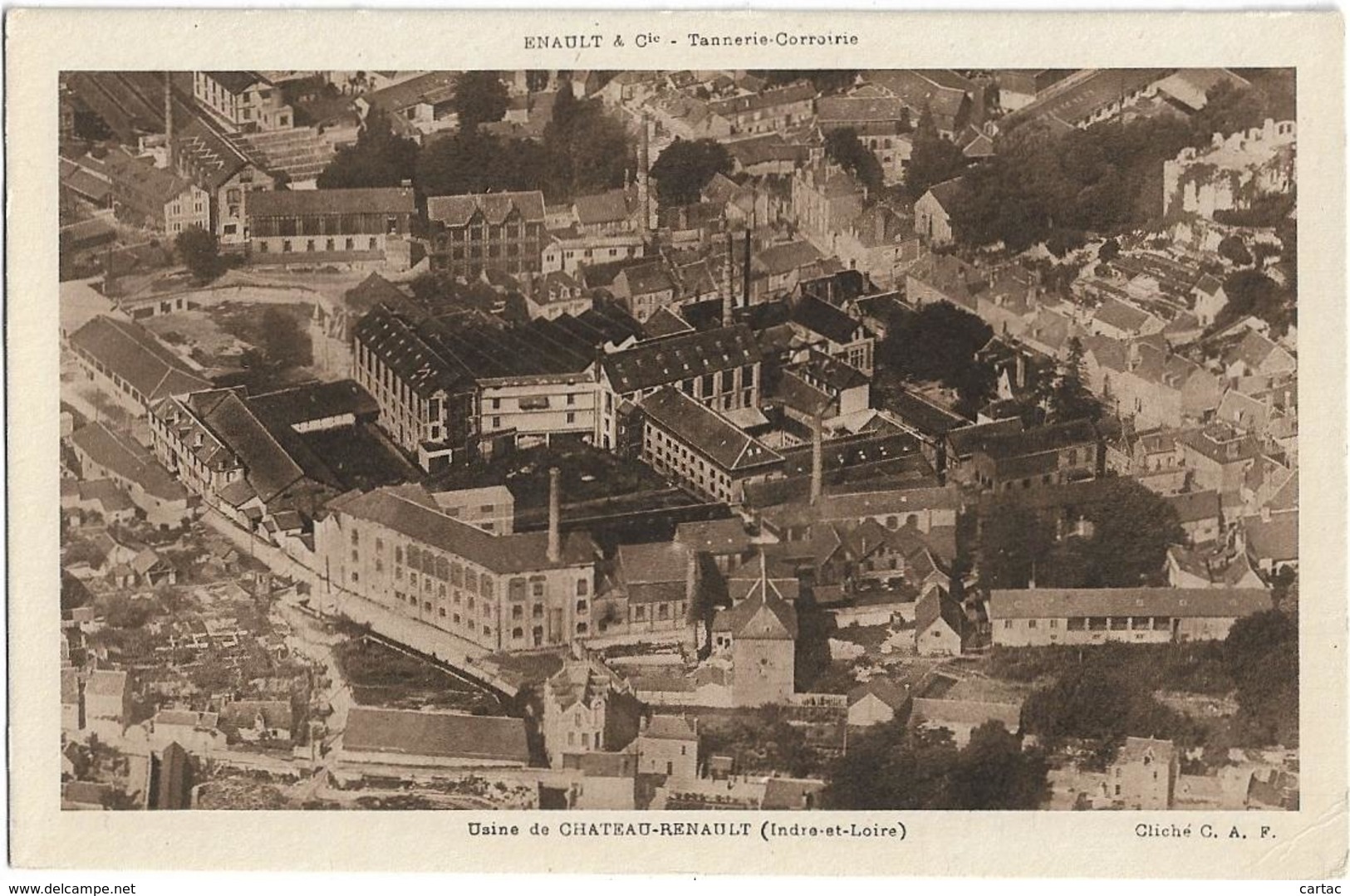 D37  - CHATEAU-RENAULT - USINE - ENAULT & CIE - TANNERIE CORROIRIE - Other & Unclassified