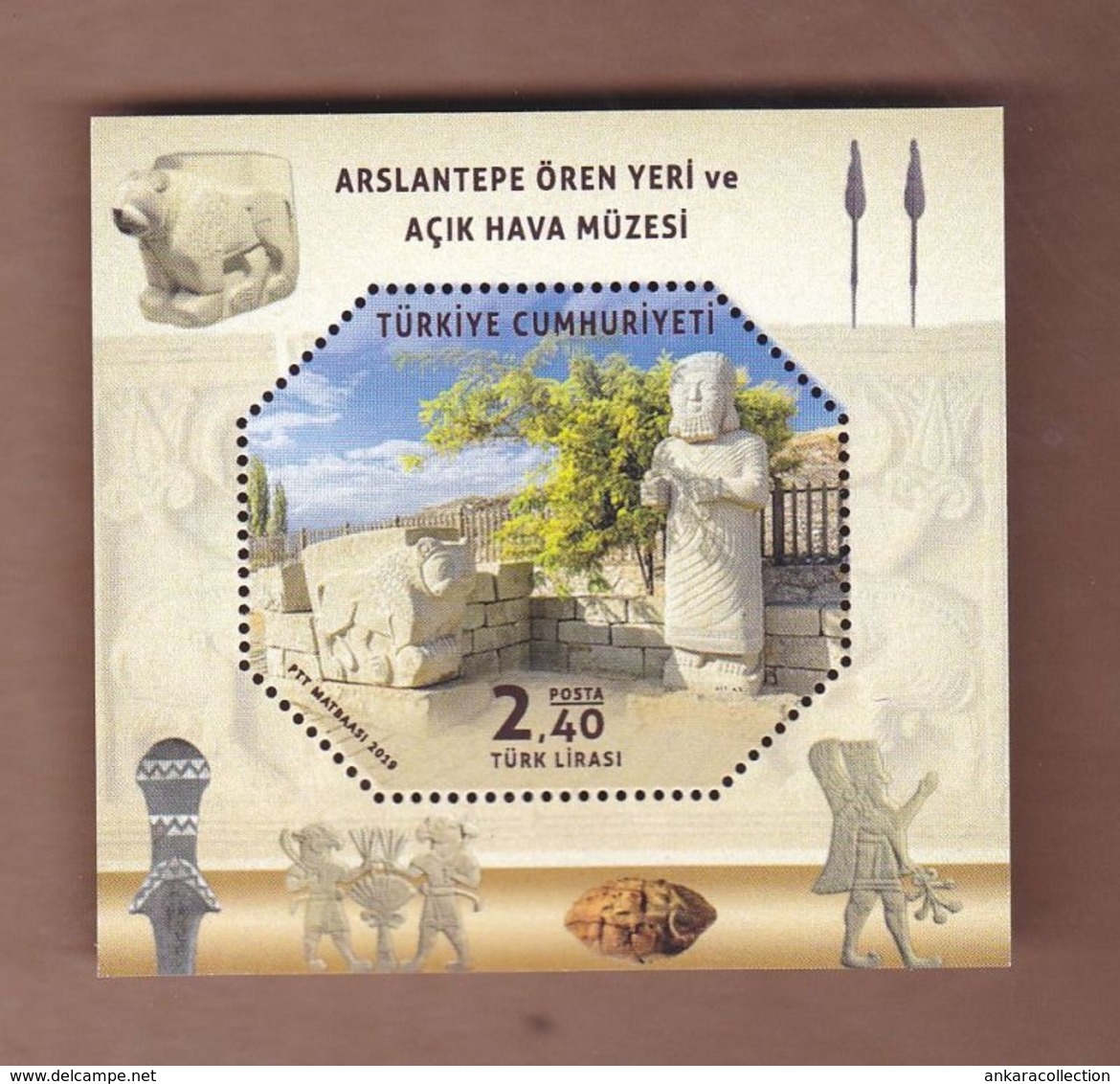 AC -  TURKEY BLOCK STAMP  - ARSLANTEPE ARCHEOLOGICAL SITE AND OPEN - AIR MUSEUM MALATYA MNH  06 NOVEMBER 2019 - Carnets