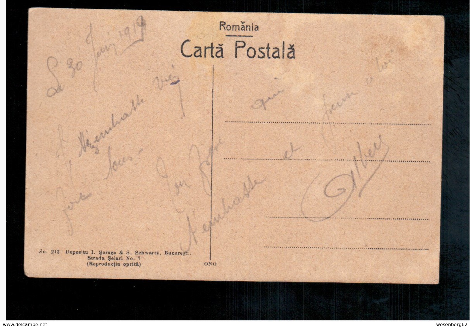 ROMANIA Port National Roman- Volkstrachten  1919 Old Postcard - Roumanie