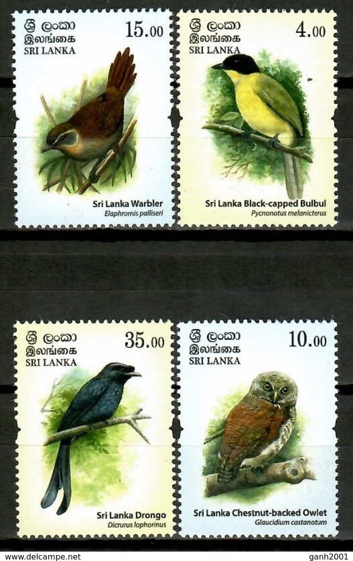 Sri Lanka 2017 Ceylán / Birds MNH Vögel Aves Oiseaux Uccelli / Cu14912  1-6 - Otros & Sin Clasificación