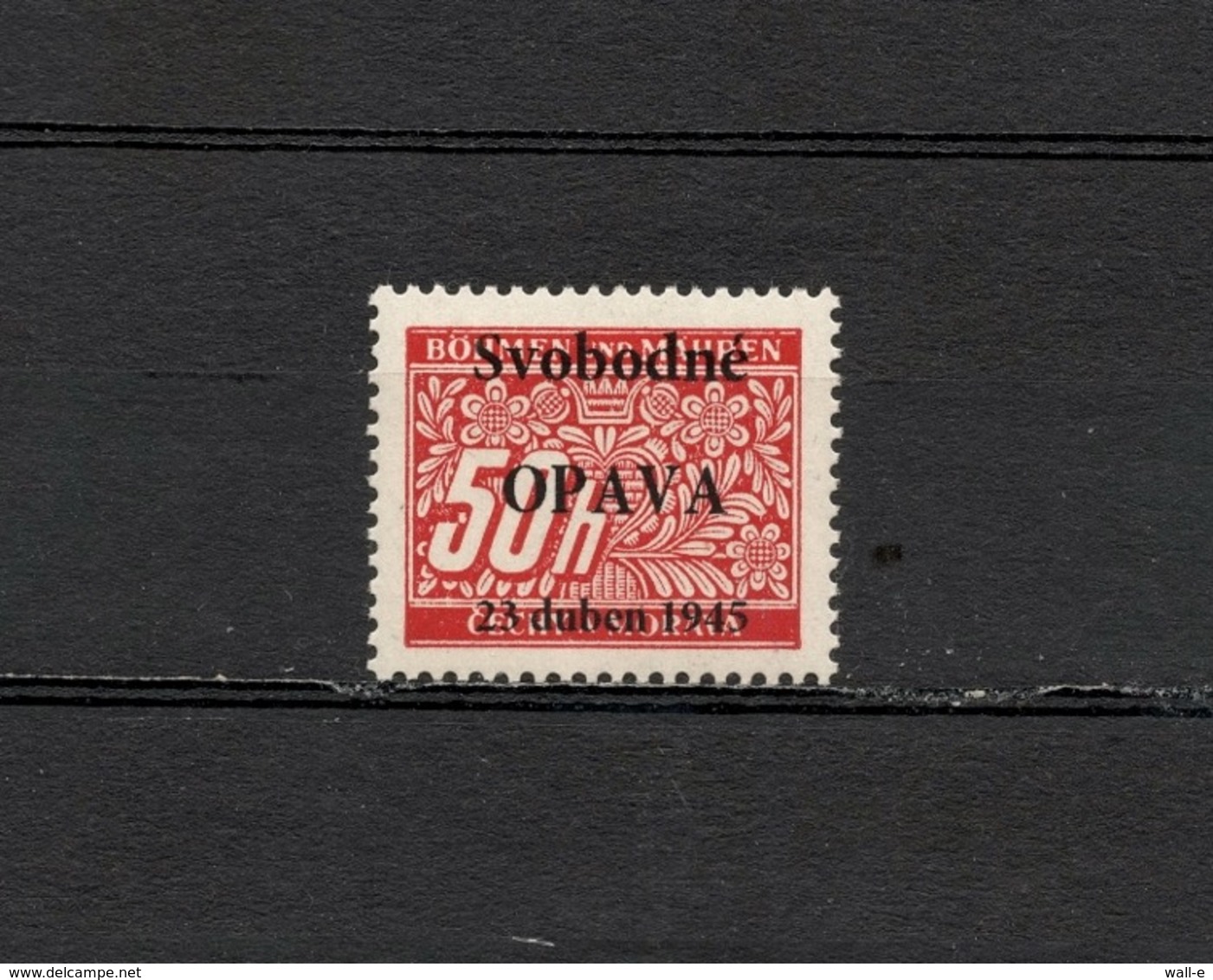 1945 Czechoslovakia Local Liberation Revolutionary Overprints OPAVA Postfrisch - Unused Stamps