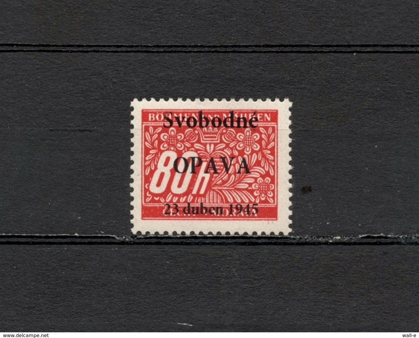 1945 Czechoslovakia Local Liberation Revolutionary Overprints OPAVA Postfrisch - Ongebruikt