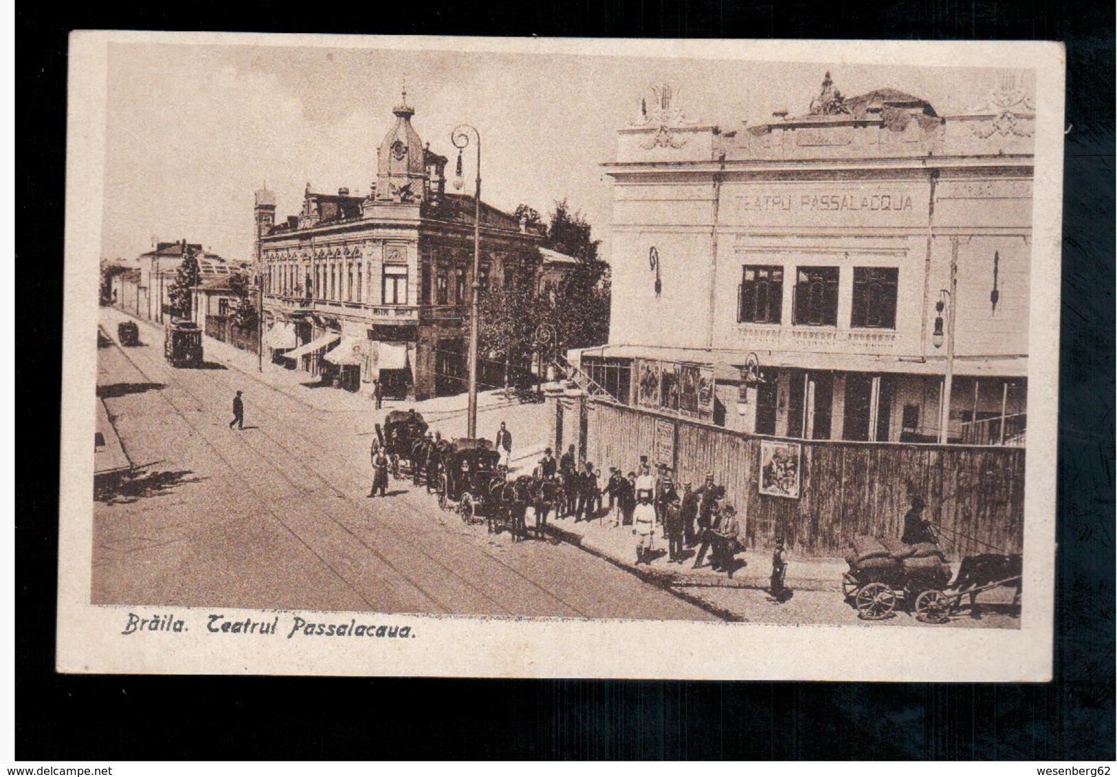 ROMANIA  Braila Teatrul Passalacaua 1919 Old Postcard - Roumanie