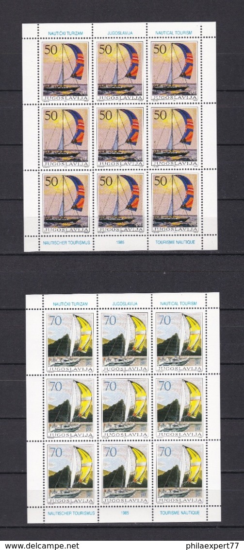 Jugoslawien - 1985 - Michel Nr. 2115/2118 - Kleinbogensatz 4 Klb. - Postfrisch - 60 € - Unused Stamps