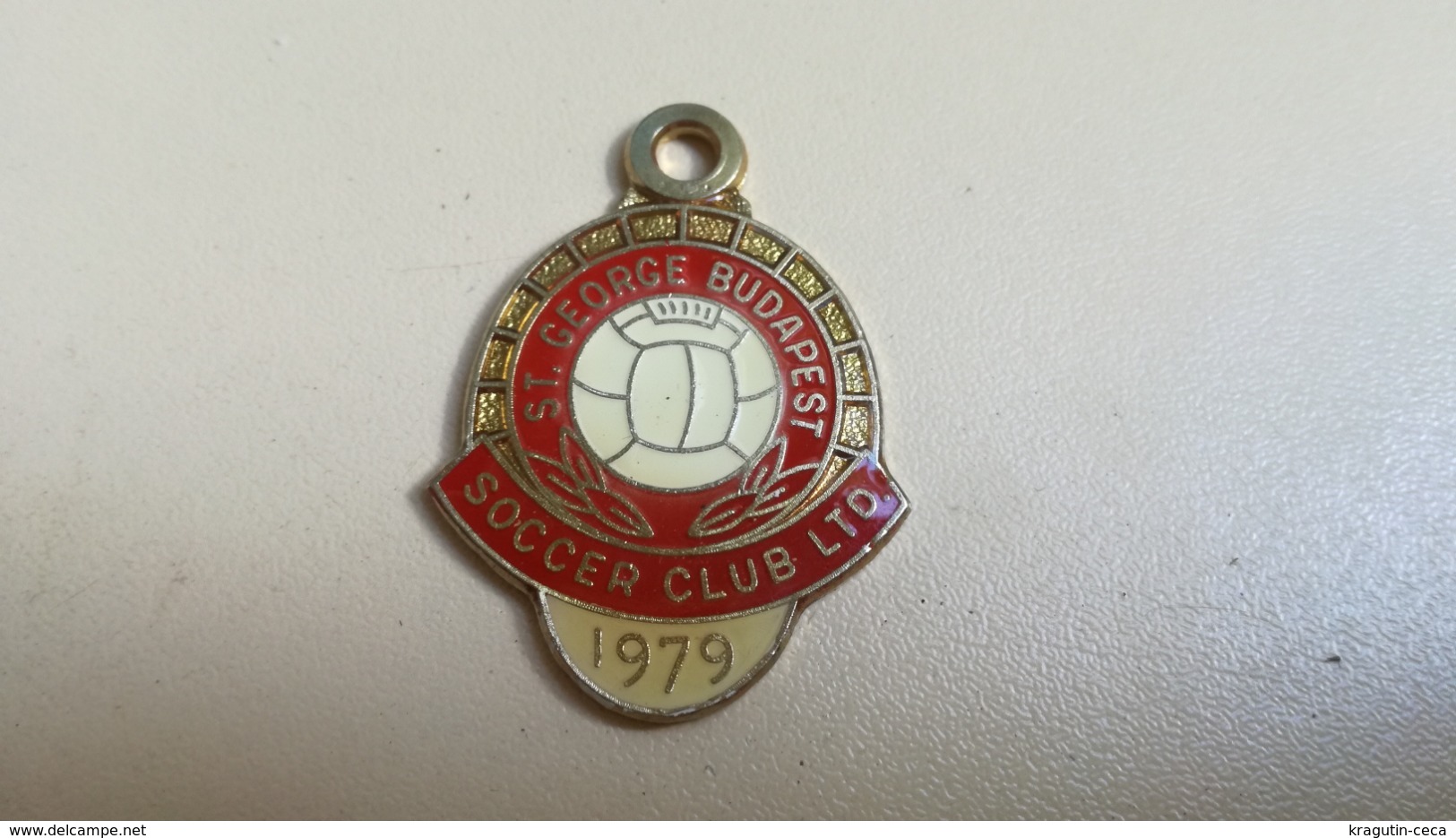 1979 St George BUDAPEST FOOTBALL SOCCER CLUB ltd MEMBER BADGE MEDAL pendant SYDNEY AUSTRALIA abzeichen Fußballverein