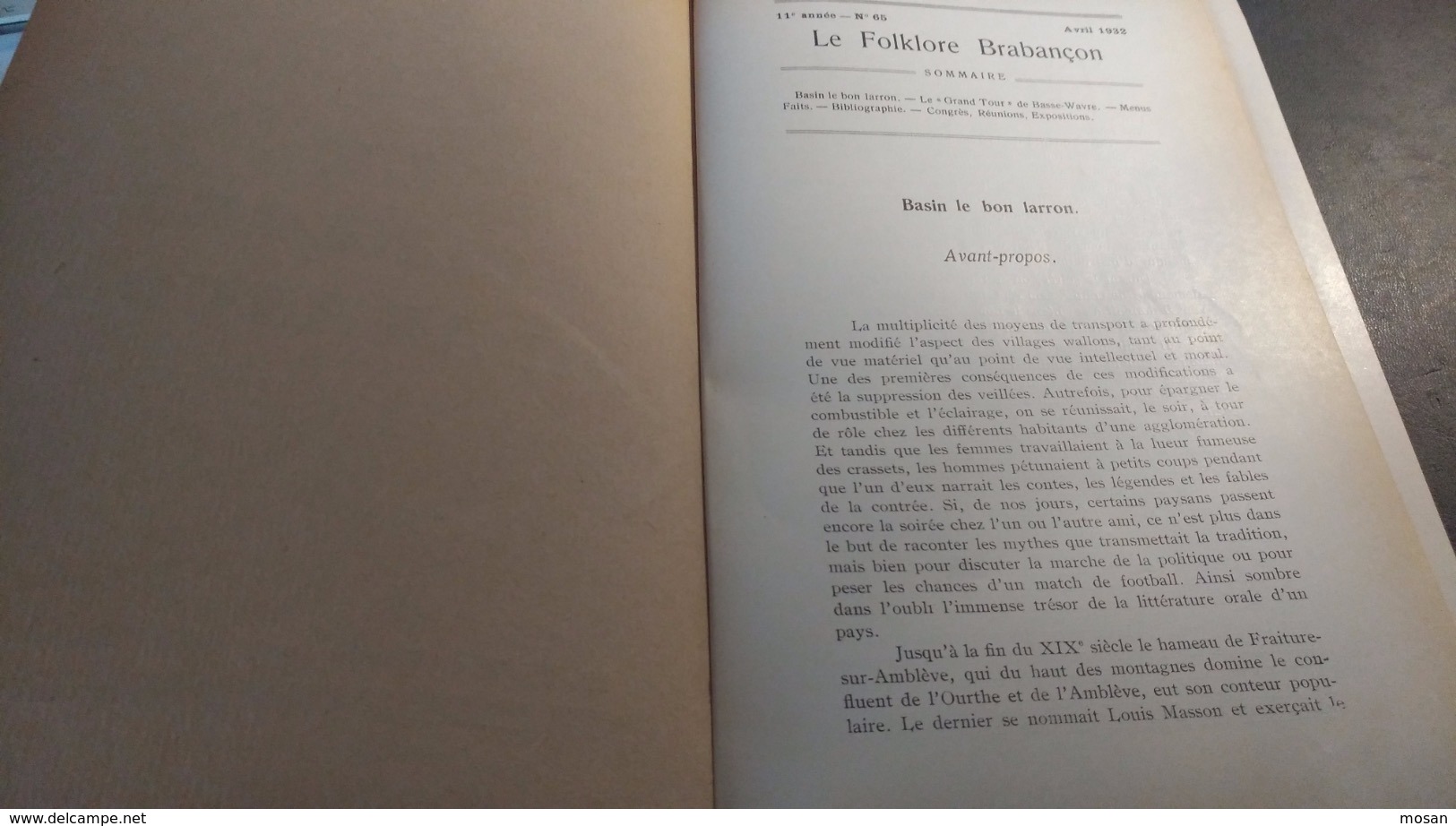 Le Folklore Brabançon. 10 Numéros Reliés. 1932/33 - Belgique