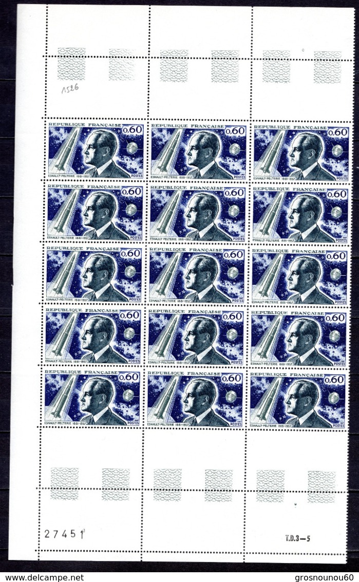 FRANCE LOT DE 15 TIMBRES DE 1967 N 1526 NEUF ** - Unused Stamps