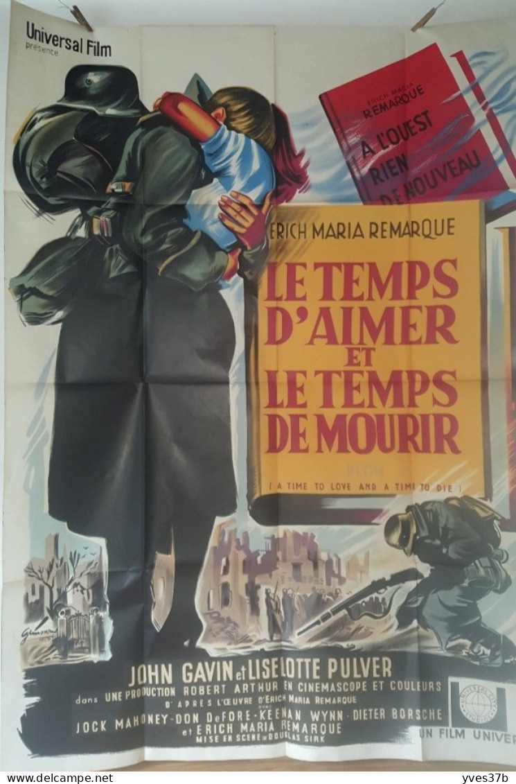 Le Temps D'Aimer, Le Temps De Mourir J. Gavin,U. Pulver....1958 - Affiche 120x160 - TTB - Plakate & Poster