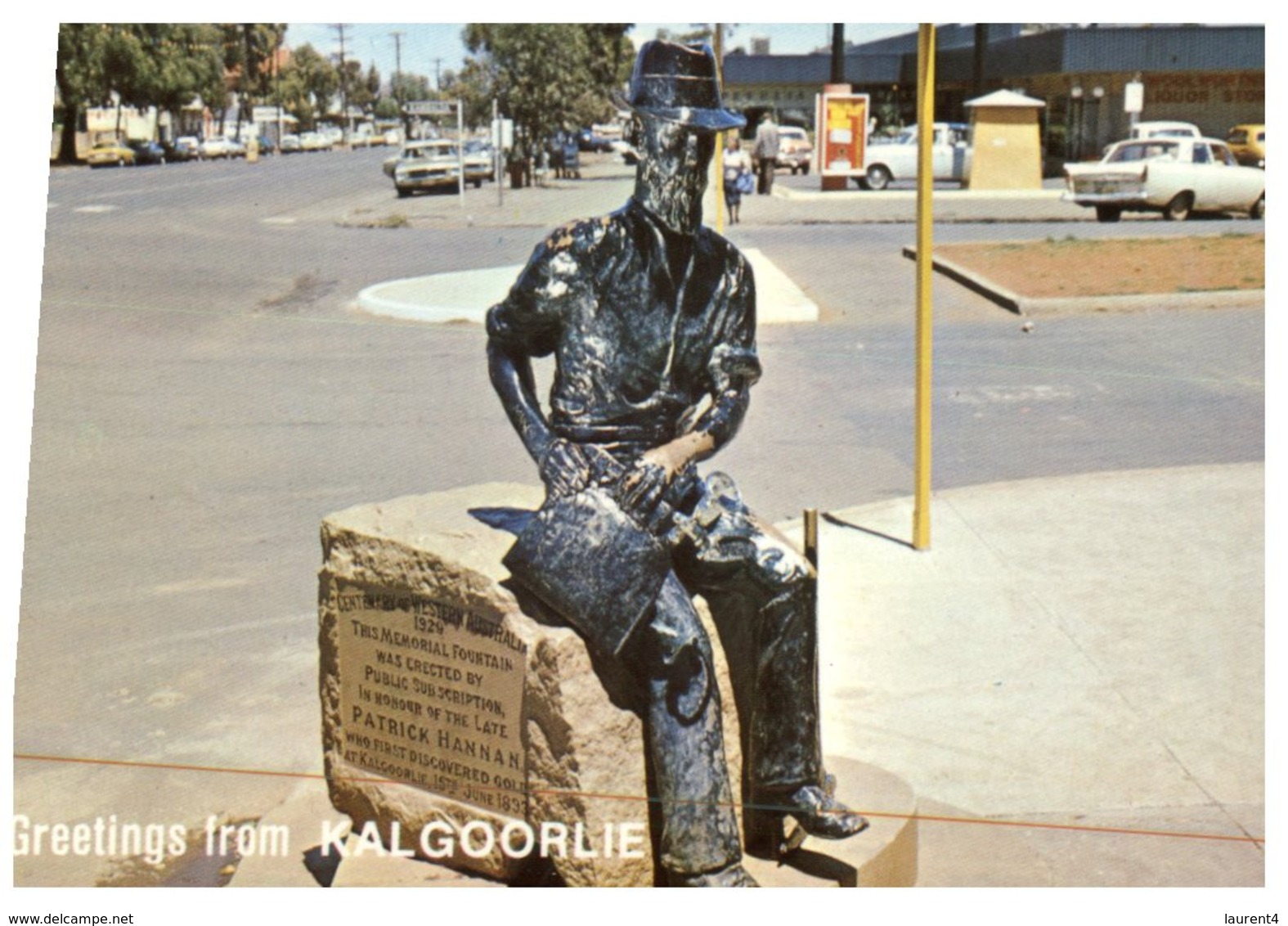 (CH872) Australia - WA - Kalgoorlie Paddy Hannan Statue - Kalgoorlie / Coolgardie