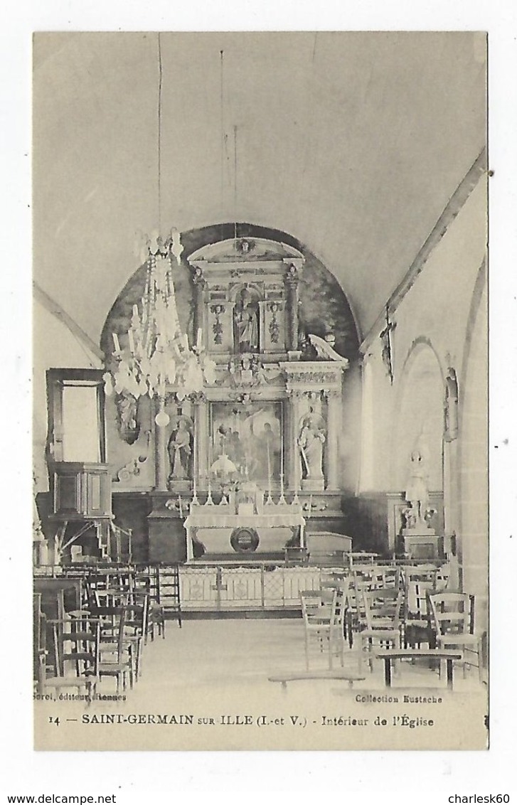 CPA - 35 - Saint Germain Sur Ille - Intérieur De L'Église - Saint-Germain-sur-Ille