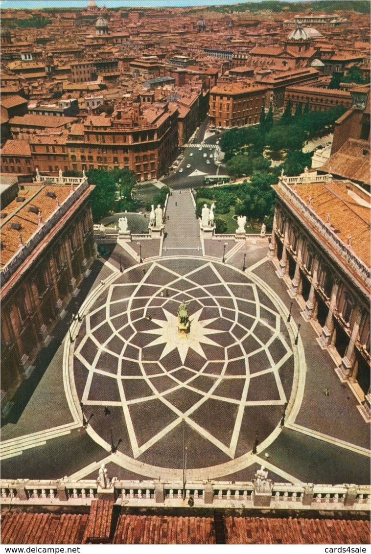 Italy - Roma (Rome) - Piazza Del Campidoglio Dalla Torre Capitolina (The Square Of The Capitol) - Places & Squares