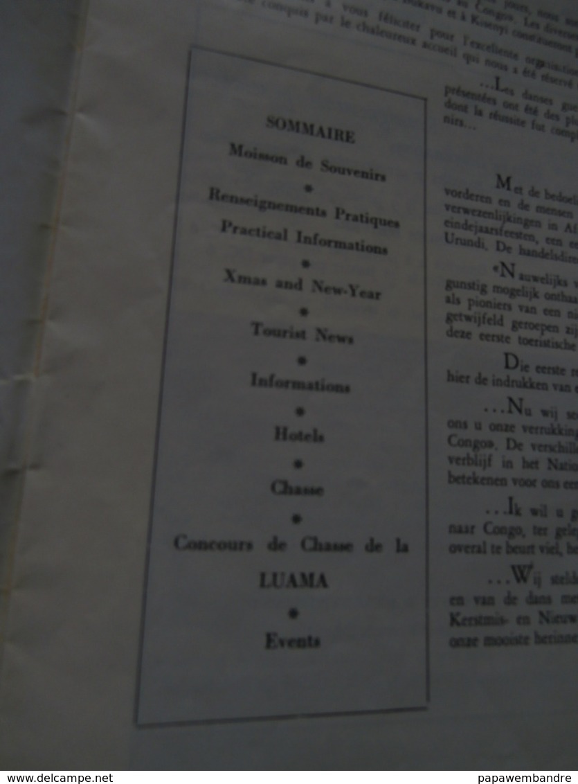 Belgisch Congo Belge : Reisecho/Echo De Tourisme 3 1955 : Bukavu, Luama, Ruanda - Andere & Zonder Classificatie