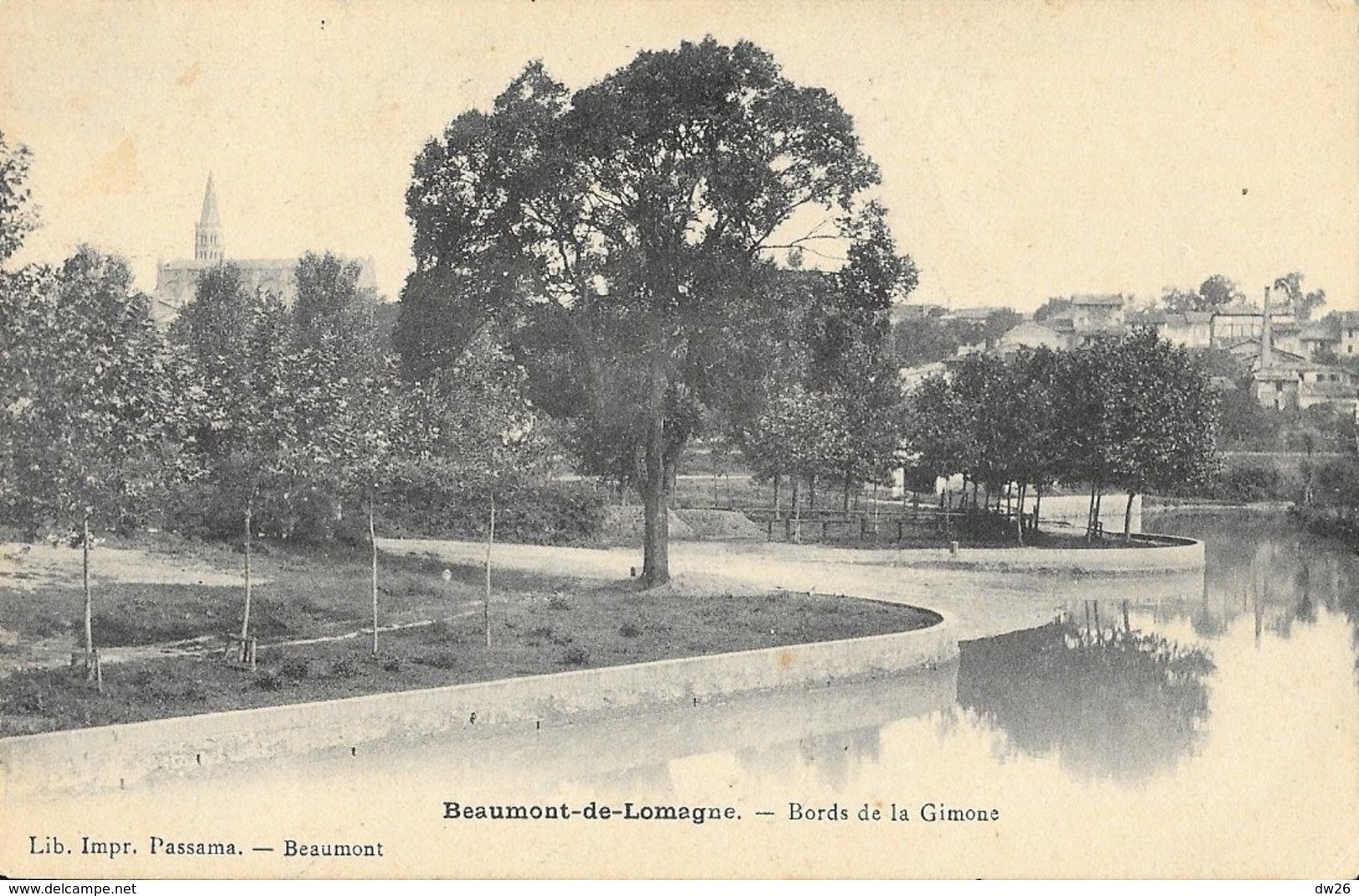 Beaumont-de-Lomagne (Tarn Et Garonne) Bords De La Gimone - Librairie Passama - Beaumont De Lomagne