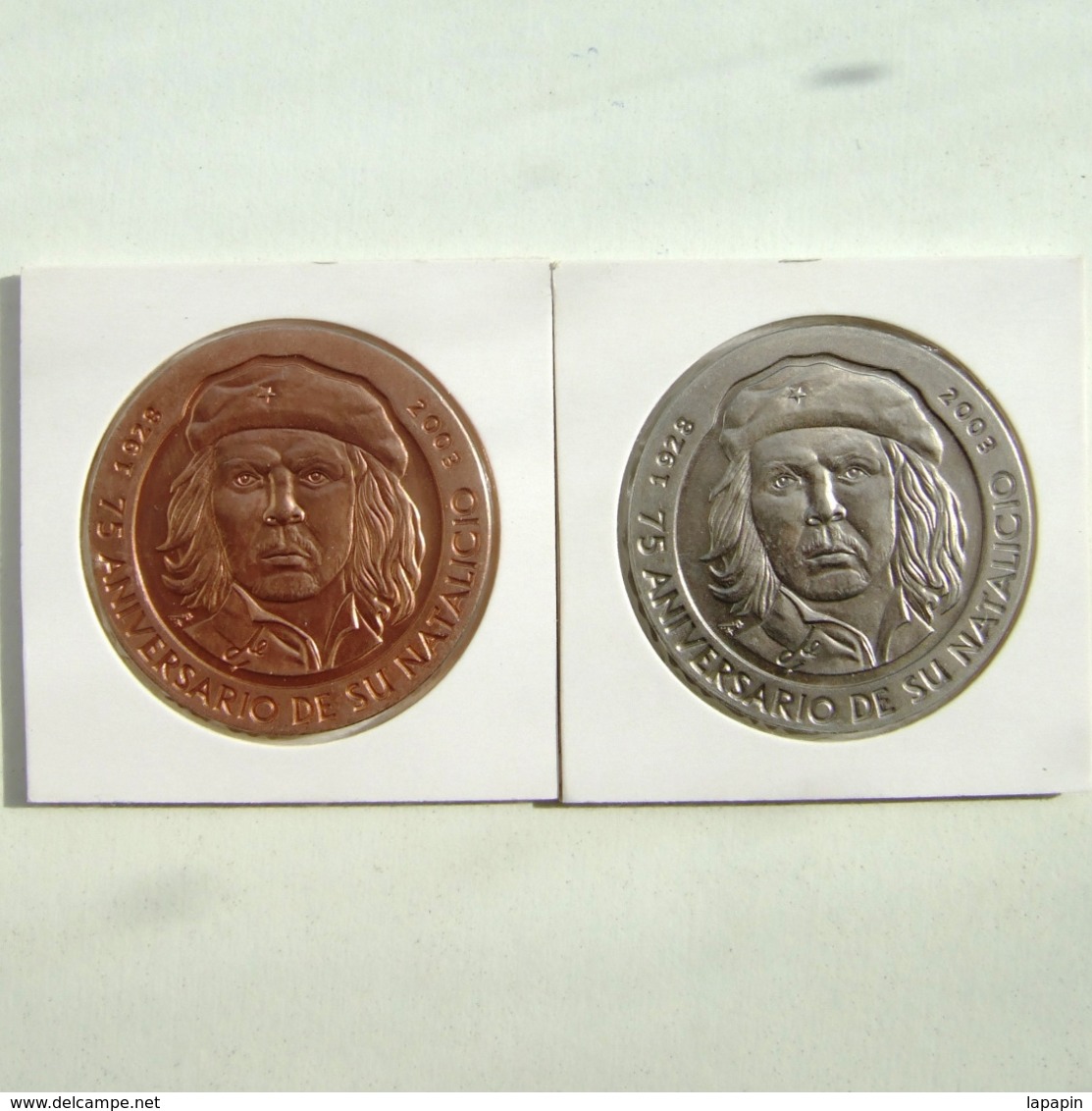 Lp Cuba - 2003 - 1 Peso - Che  Guevara (2 Coins) - Cuba