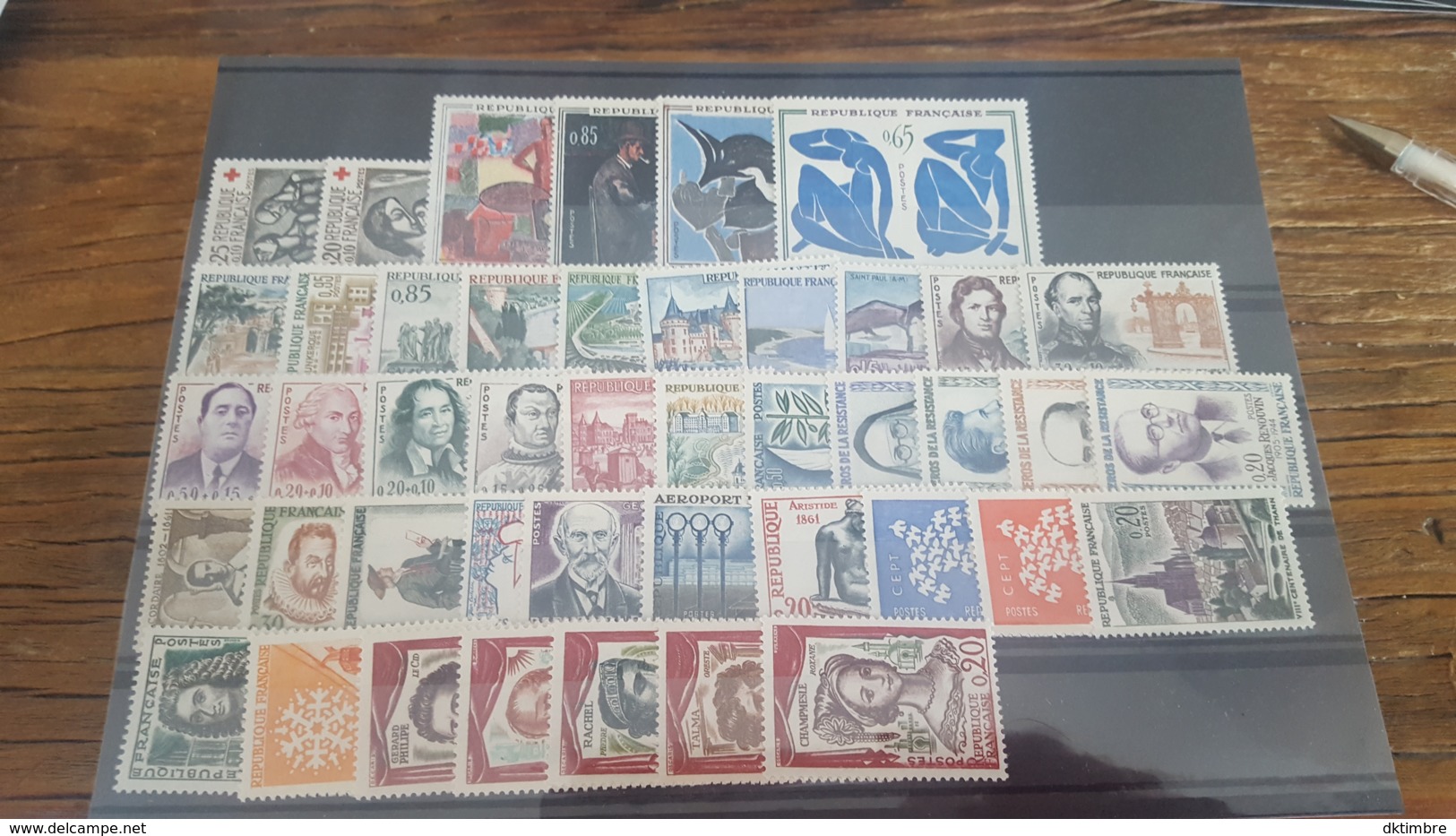 LOT 477304  TIMBRE DE FRANCE NEUF** LUXE ANNEE COMPLETE 1961 BLOC - 1960-1969