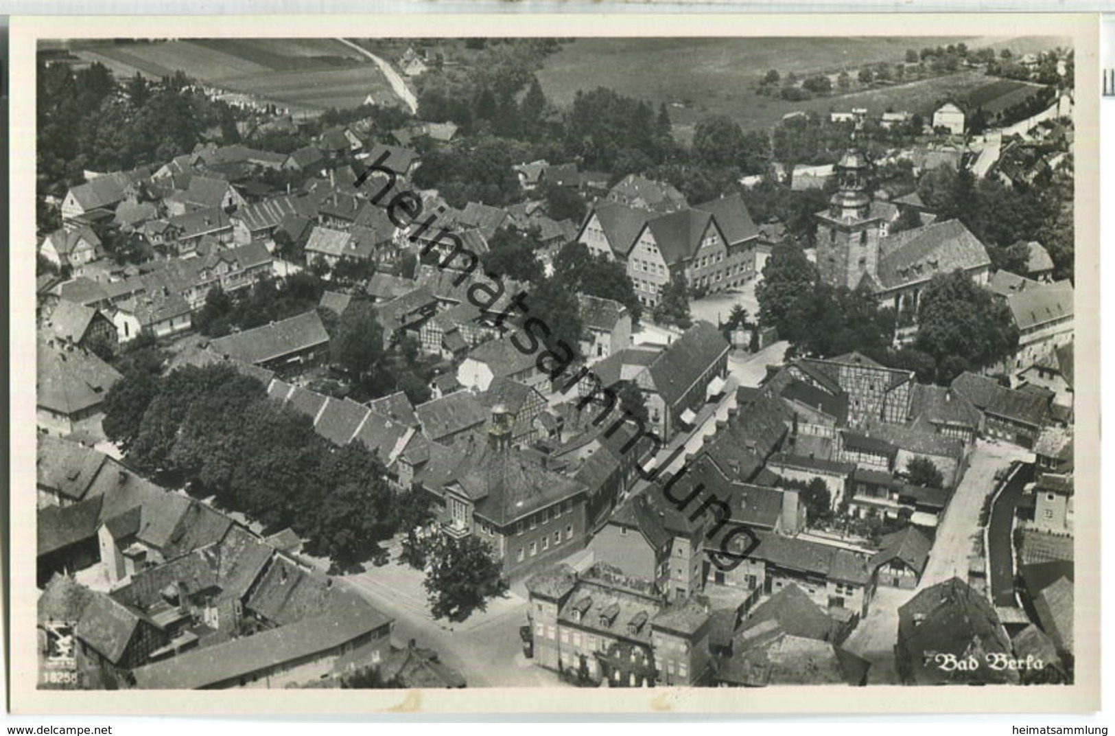 Bad Berka - Luftaufnahme - Foto-AK - Verlag Klinke & Co. Berlin 30er Jahre - Bad Berka