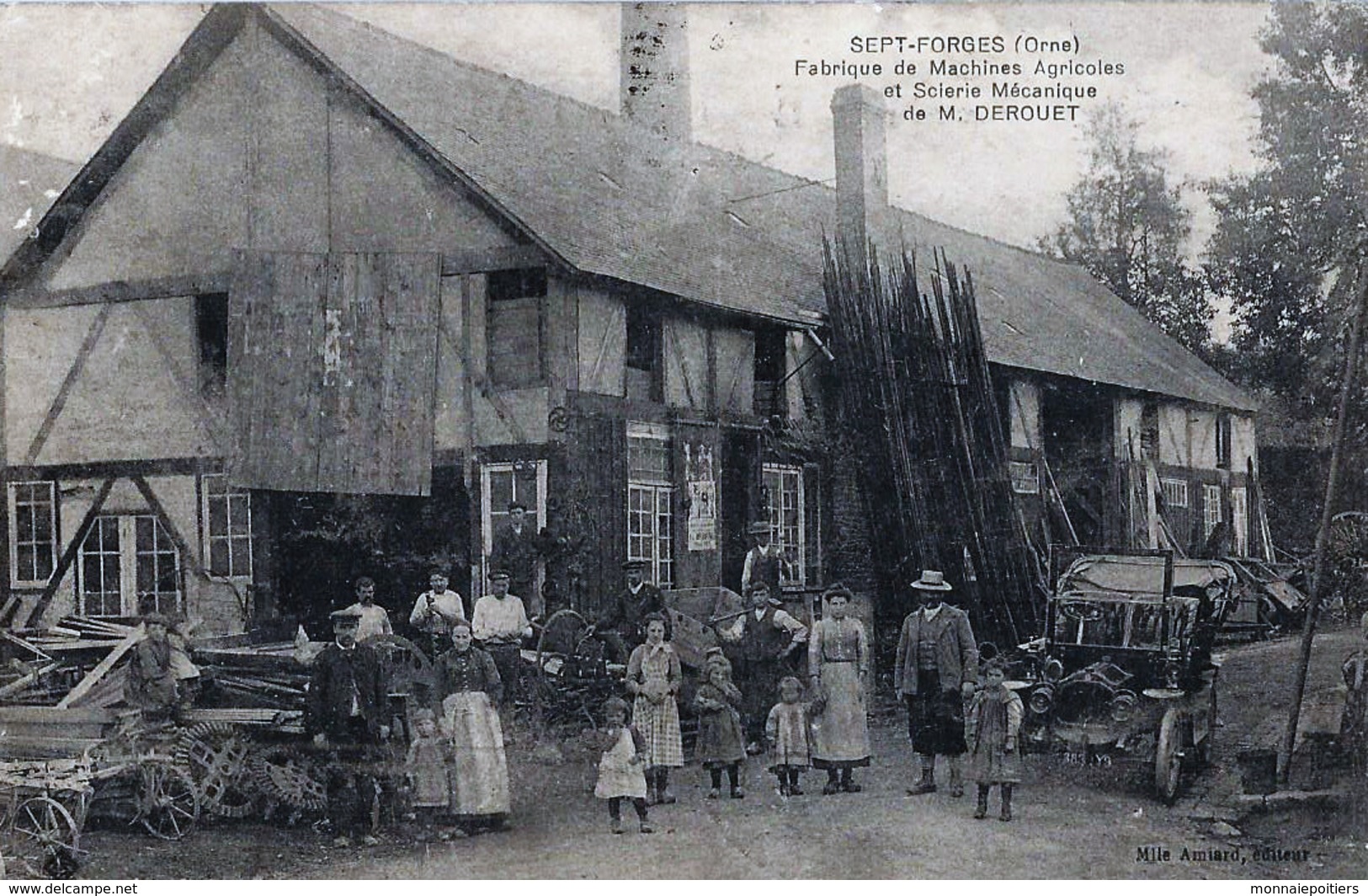 SEPT - FORGES ( ORNE )  Fabrique De Machines Agricoles Et Scierie Mécanique De M. DEROUET - Autres & Non Classés