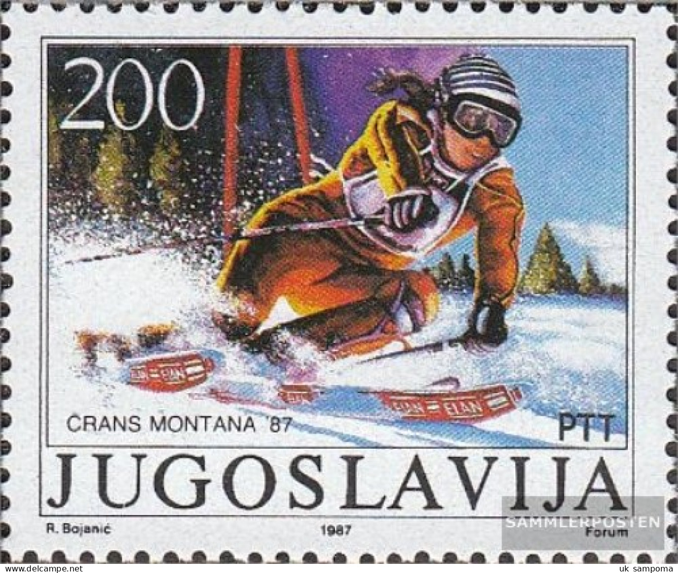 Yugoslavia 2215 (complete Issue) Unmounted Mint / Never Hinged 1987 Medalliengewinne Ski-WM - Unused Stamps