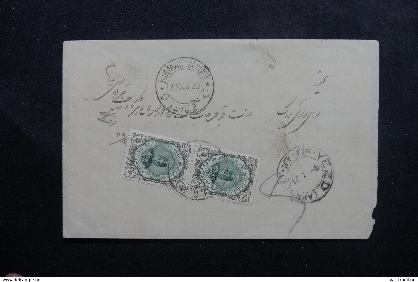 IRAN - Enveloppe De Kirman  En 1920, Affranchissement Plaisant - L 46091 - Iran