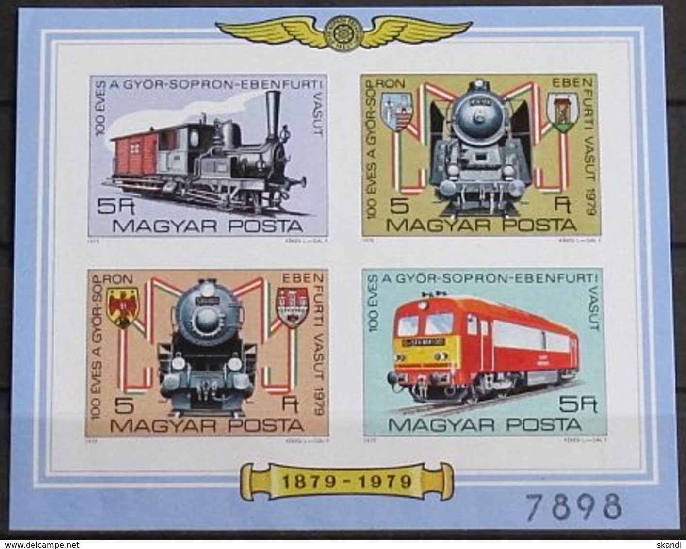 UNGARN 1979 Mi-Nr. Block 139 B ** MNH - Hojas Bloque