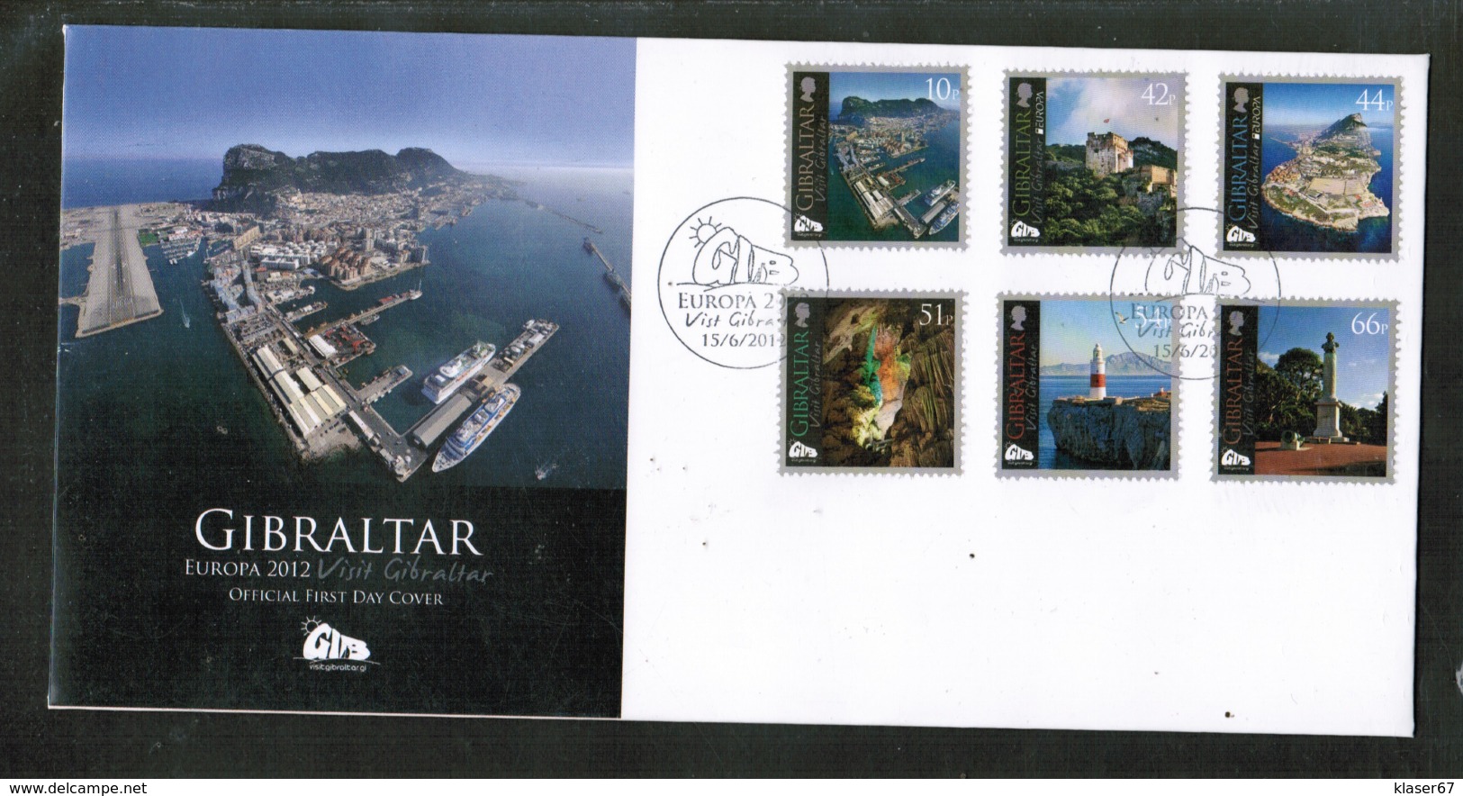 CEPT 2012 GI MI 1484-89 GIBRALTAR FDC - 2012