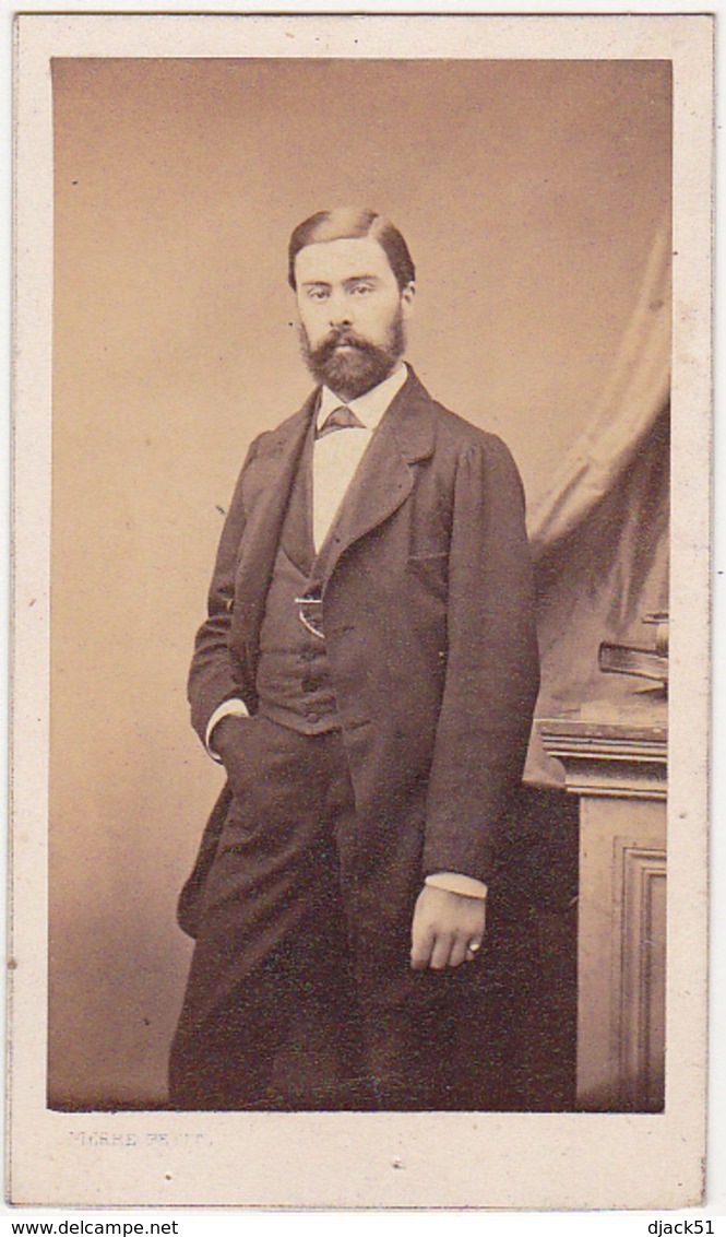 Photographie CDV / Second Empire / Homme à Barbe / PIERRE PETIT Photographe PARIS - Antiche (ante 1900)