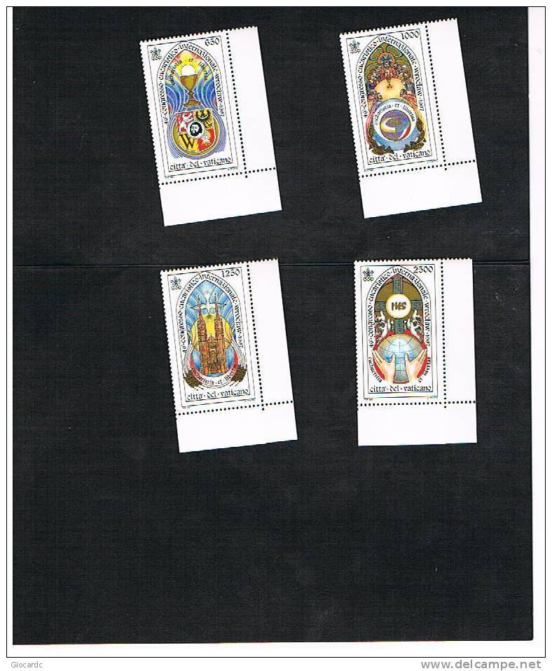 VATICANO - UNIF.1091.1094  -  1997 46^ CONGRESSO EUCARISTICO INTERNAZIONALE A WROCLAW, POLONIA       -   NUOVI  (MINT)** - Nuevos