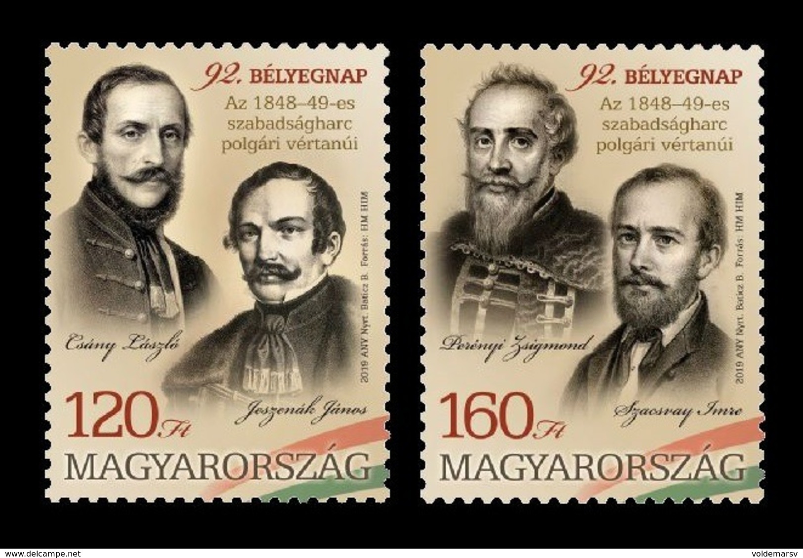 Hungary 2019 Mih. 6080/81 Military Martyrs Of The Hungarian Revolution And War Of Independence Of 1848-1849 MNH ** - Ungebraucht