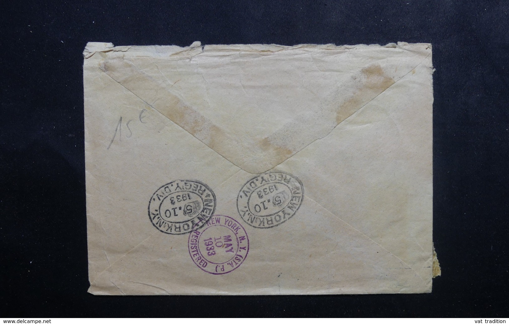 U.R.S.S. - Enveloppe En Recommandé De Moscou Pour Les U.S.A. En 1933, Affranchissement Mécanique - L 46115 - Lettres & Documents