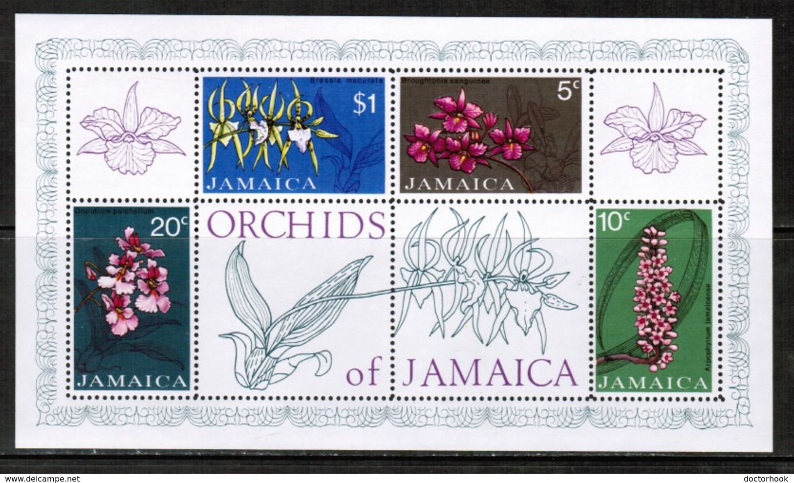 JAMAICA  Scott # 378a** VF MINT NH Souvenir Sheet (SS-457) - Jamaica (1962-...)