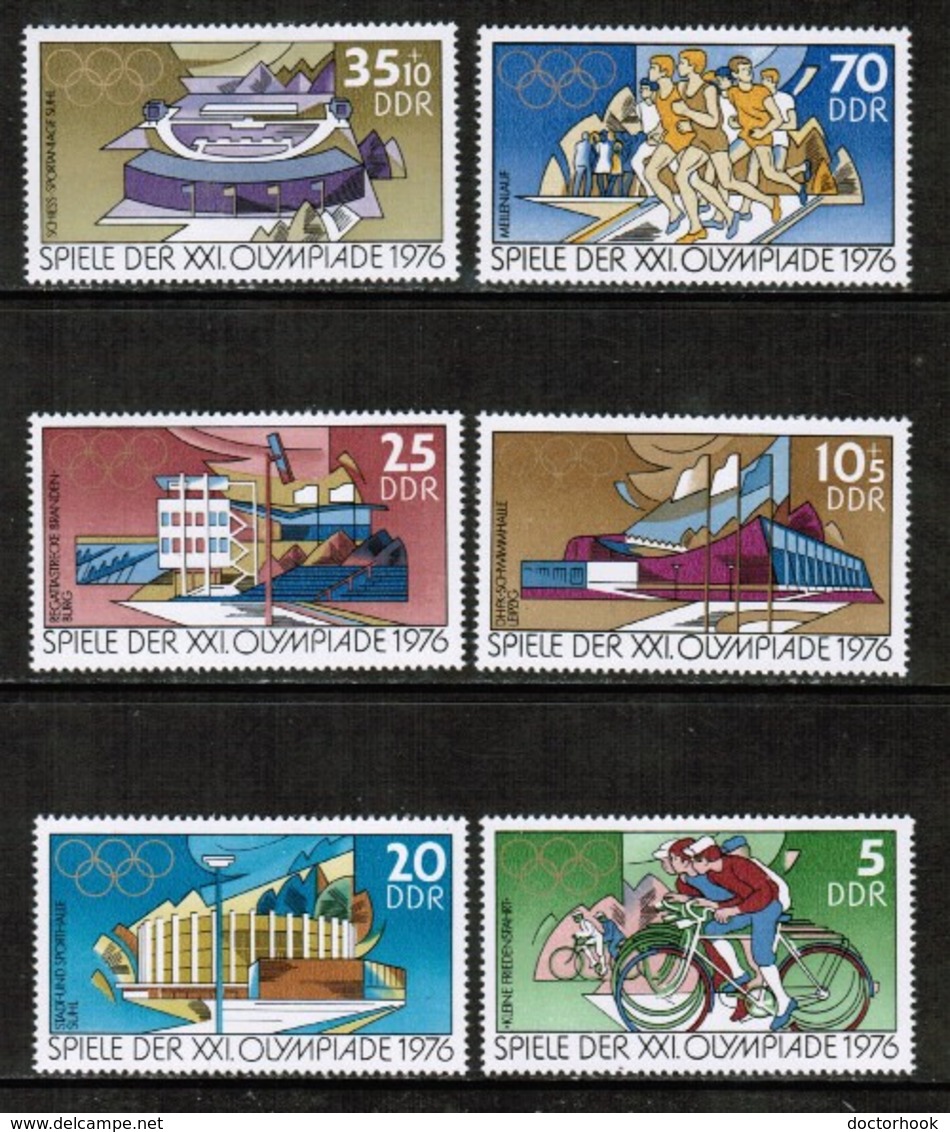 GERMAN DEMOCRATIC REPUBLIC  Scott # 1722-6, B 180-1** VF MINT NH INCLUDING Souvenir Sheet (SS-458) - Unused Stamps