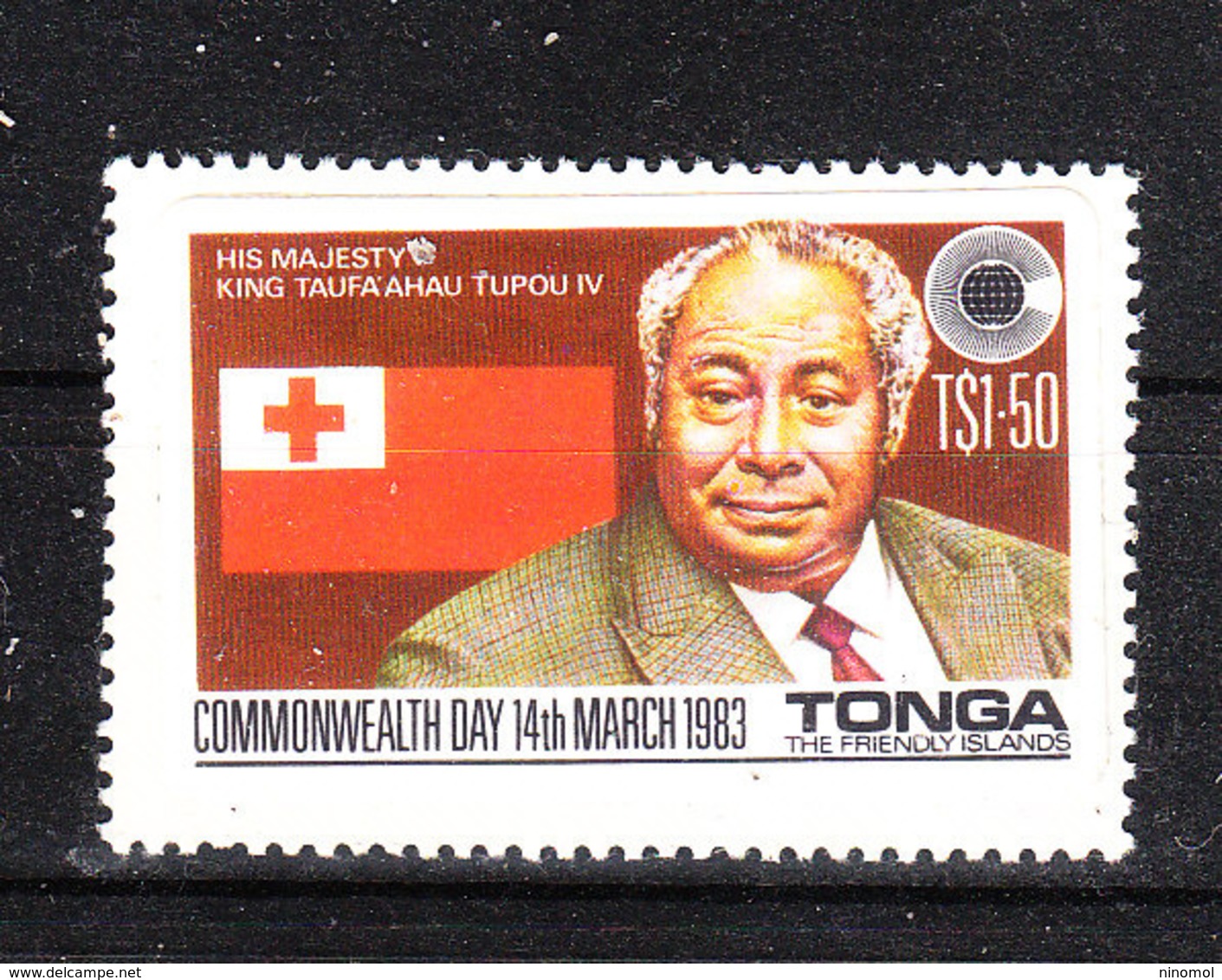 Tonga   -  1983.  Re Tupou IV  E  Bandiera Di Tonga. Flag Of Tonga. MNH - Francobolli