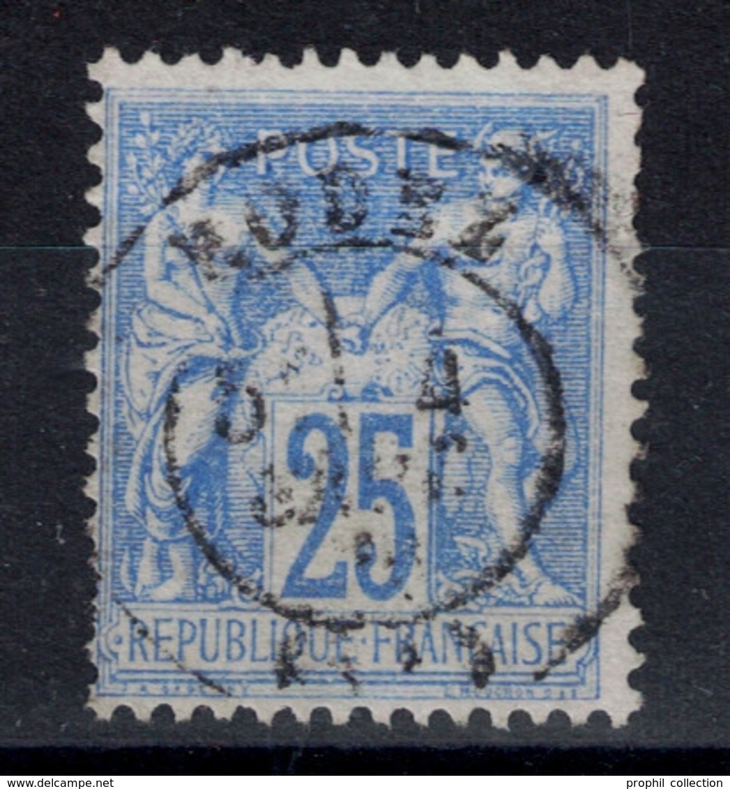 TIMBRE SAGE N° 68 (TYPE 1 N/B) OBLITÉRÉ Avec VERSO SANS DÉFAUT CAD RODEZ AVEYRON - 1876-1878 Sage (Type I)