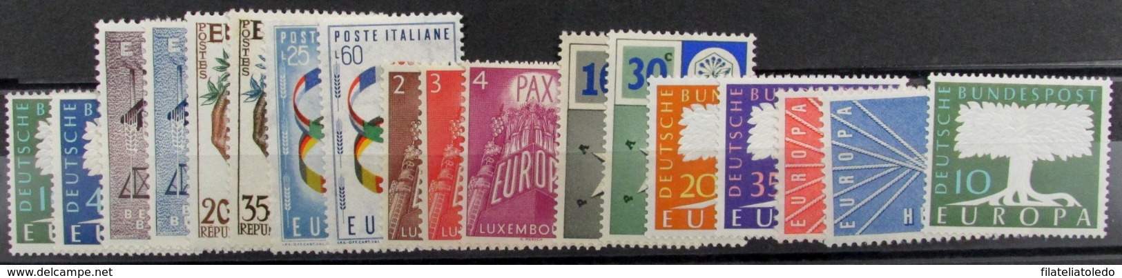 Tema Europa Año 1957 + Alemania RF 166 ** - 1957