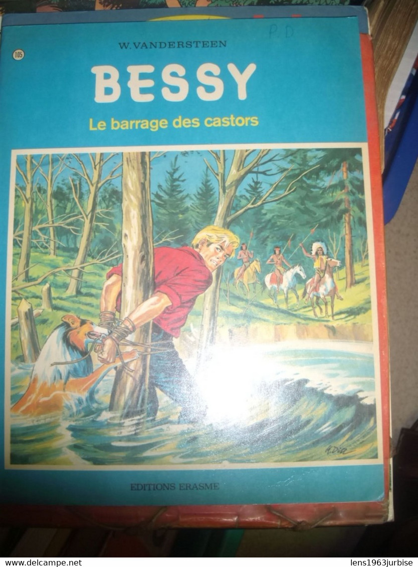 Bessy N° 105 ,  LE BARRAGE DES CASTORS , W . VANDERSTEEN , EDIONS ERASME ( 1973 ) - Bessy