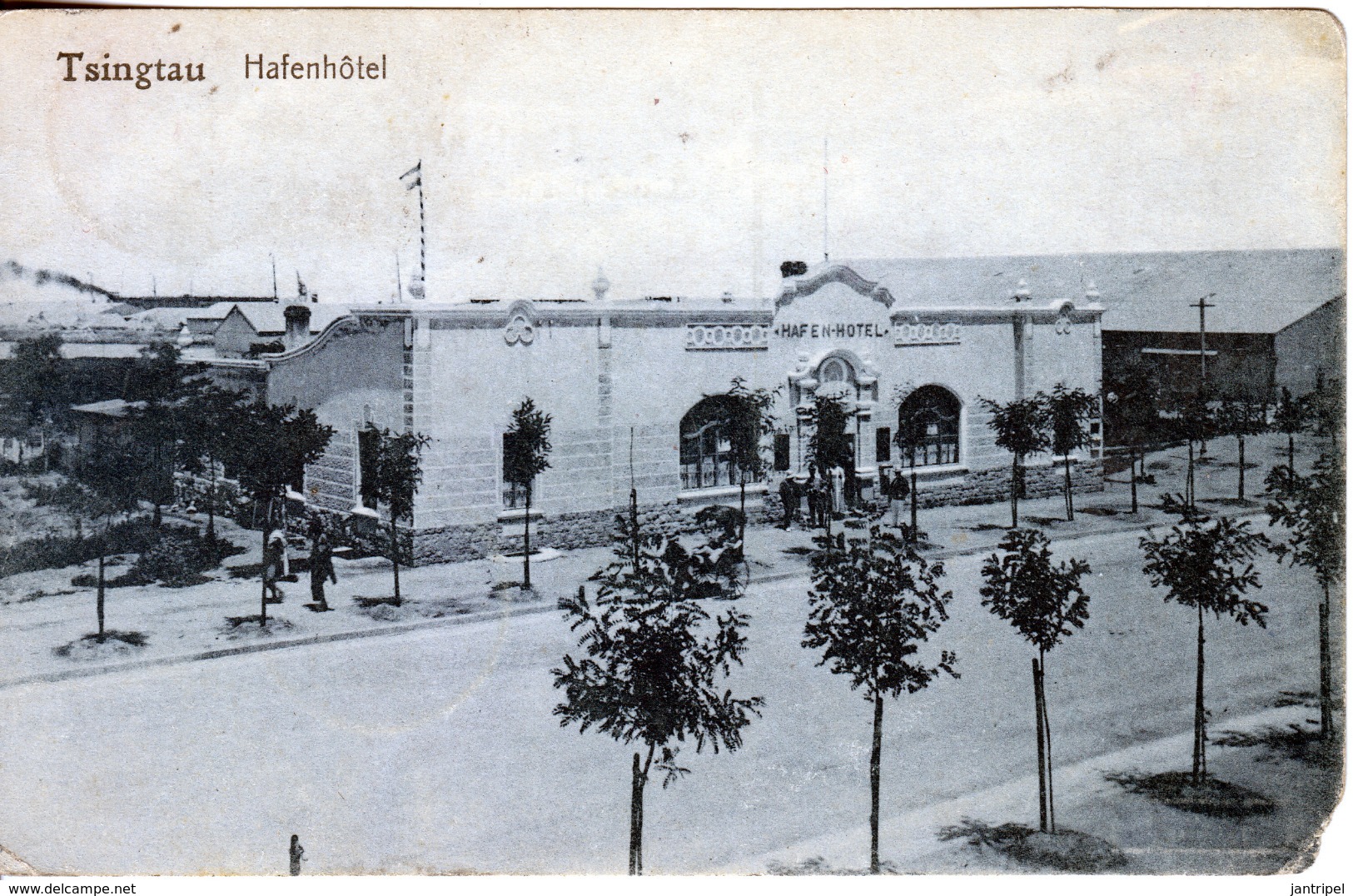 TSINGTAU  1919  "HARBOUR HOTEL" POSTED JAPAN OFFICE 2 SEN PAIR To SWITZERLAND - Covers & Documents