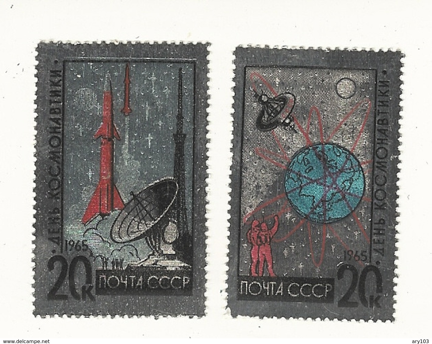 Russie _ Espace Sur Argent  (1965 ) - Sonstige & Ohne Zuordnung