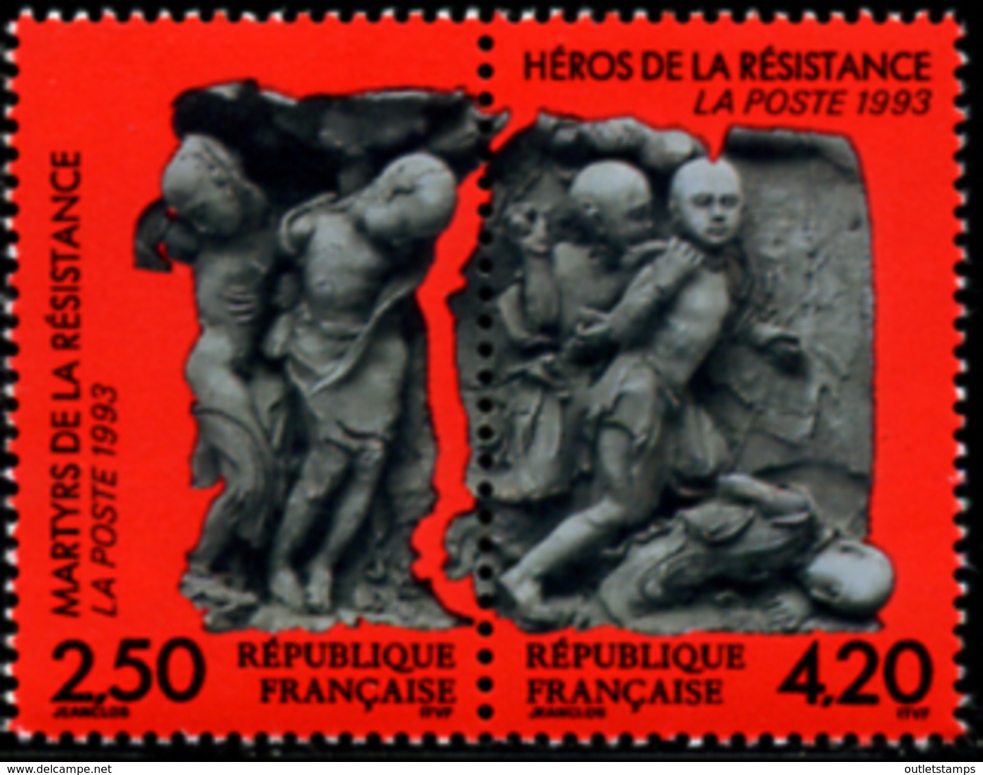 Ref. 142626 * NEW *  - FRANCE . 1993. MARTYRS AND HEROES OF RESISTANCE. MARTIRES Y HEROES DE LA RESISTENCIA - Nuevos