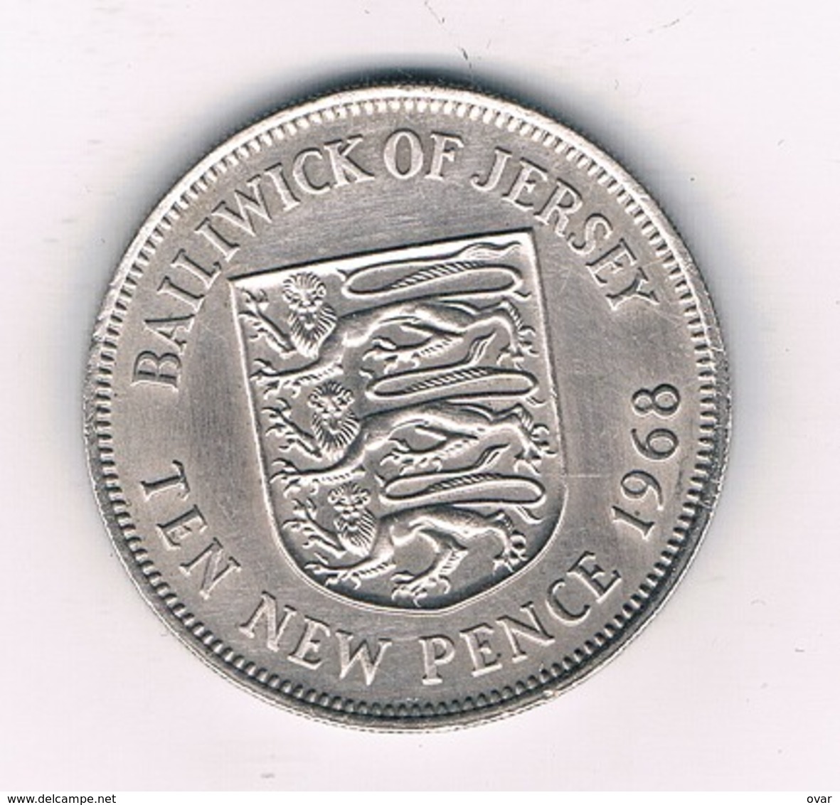 10 NEW PENCE 1968 JERSEY /8384/ - Jersey