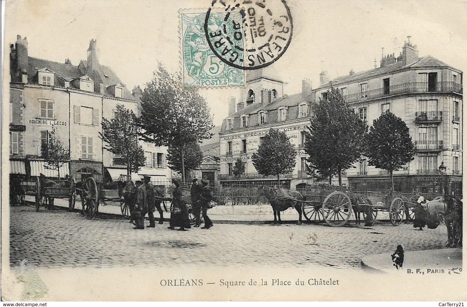 CPA. ORLEANS. SQUARE DE LA PLACE DU CHÂTELET. - Orleans