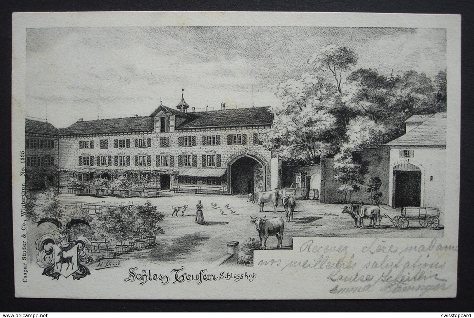 FREIENSTEIN Schloss Teufen Schlosshof Gel. 1902 V. Rorbas-Freienstein N. Yverdon - Rorbas