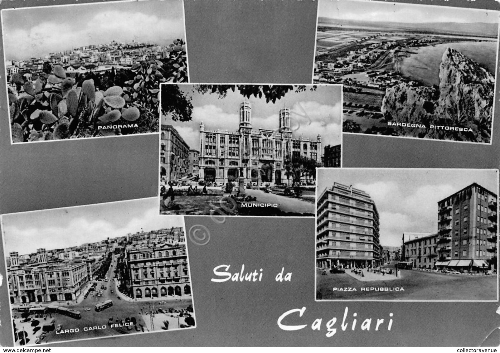 Cartolina Cagliari Vedute 1960 Timbro Non Sorpassate In Curva Segnata - Cagliari