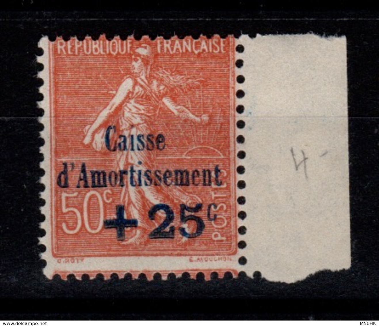 YV 250 N** Caisse D'Amortissement Semeuse Cote 75 Euros - Unused Stamps