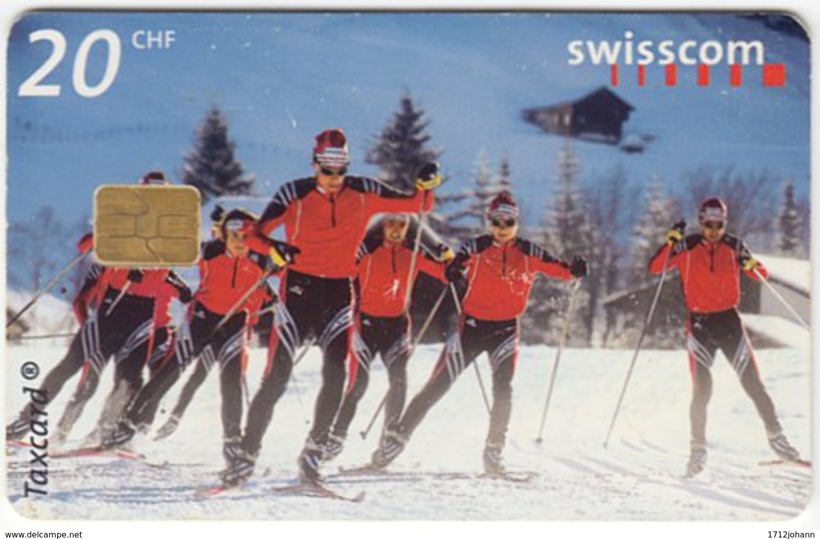 SWITZERLAND C-224 Chip Swisscom - Sport, Cross-country Skiing - Used - Schweiz