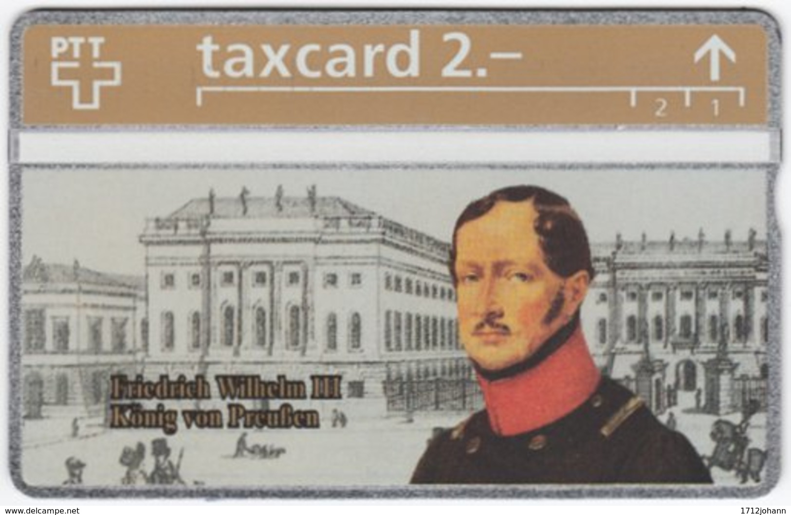 SWITZERLAND C-332 Hologram PTT - Ruler, Friedrich Wilhelm III., King Of Prussia - 325L - MINT - Suisse