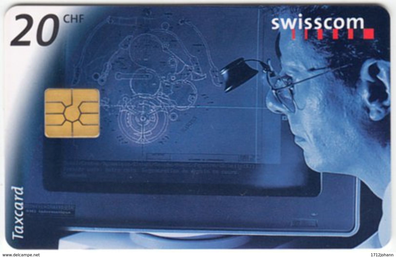 SWITZERLAND C-320 Chip Swisscom - Occupation, Watchmaker - Used - Switzerland