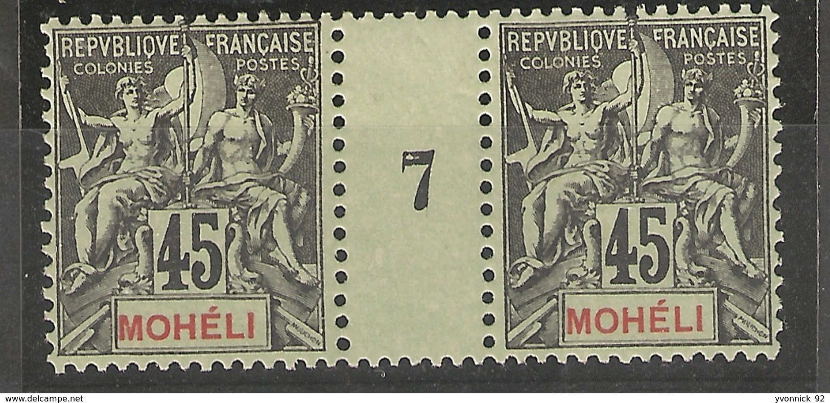 Mohélie _ Millésimes - 1907  _ N°11 - Unused Stamps