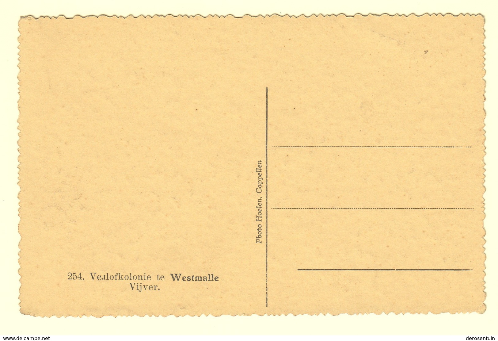 A0150	[Postkaart] Verlofkolonie Te Westmalle / Vijver. (Photo Hoelen) Malle Zwemvijver Kinderen Zwemmen Kolonie Vakantie - Malle