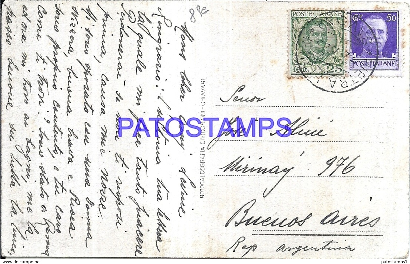 123411 ITALY PIETRA LIGURE SAVONA FLORA BATHS SPOTTED CIRCULATED TO ARGENTINA POSTAL POSTCARD - Other & Unclassified