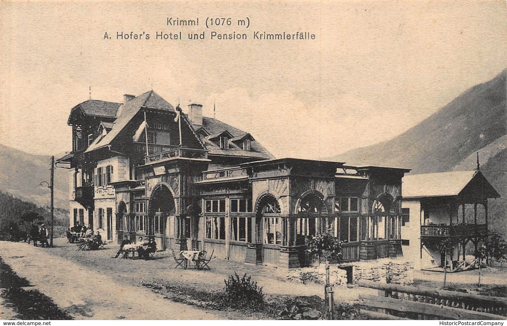 KRIMML AUSTRIA ~ A HOFER'S HOTEL Und PENSION KRIMMLERFALLE ~C JURISCHEK PHOTO POSTCARD 42284 - Krimml